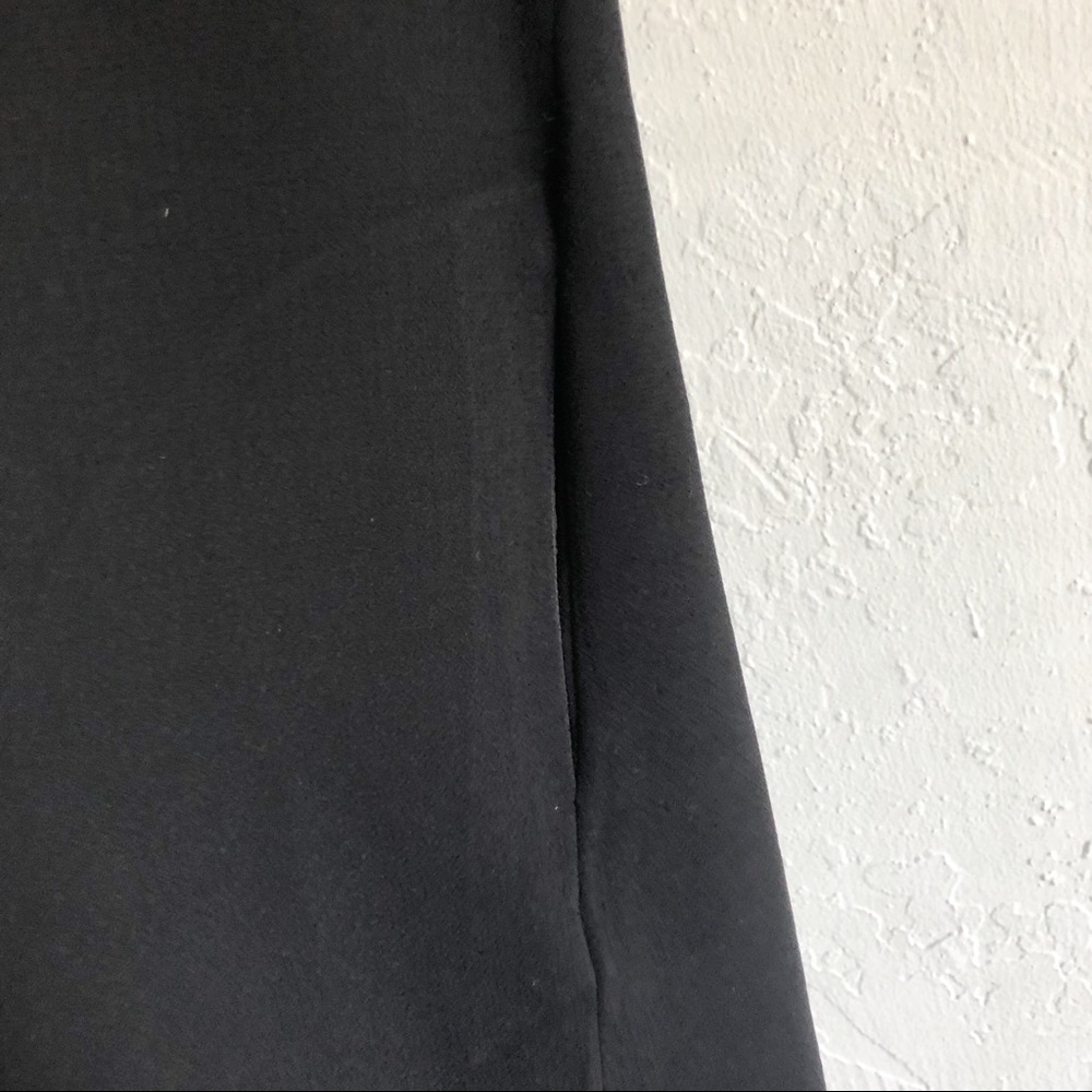 MADEWELL Leather Trim Tailored Tee Dress Black XS - Picture 6 of 9